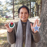 Handmade Crochet Christmas Ornaments - Santa, Surprise Me! (Pack of 10)