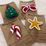 Handmade Crochet Christmas Ornaments - Santa, Surprise Me! (Pack of 10)