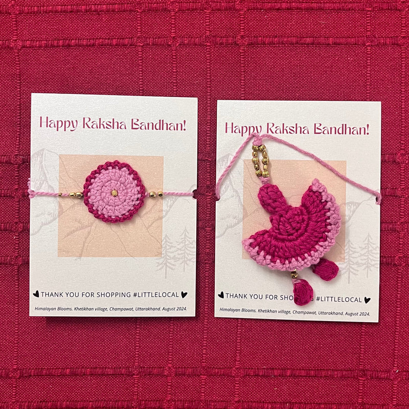 Crochet Flower Rakhi & Lumba