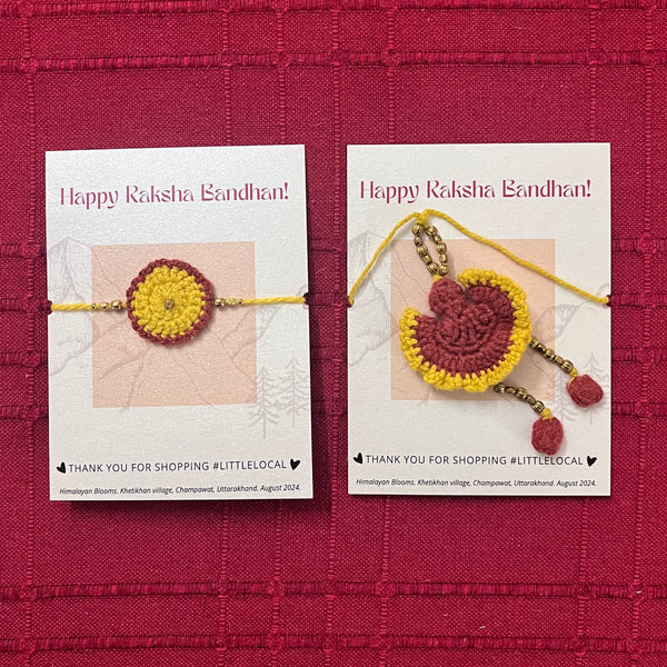 Crochet Flower Rakhi & Lumba