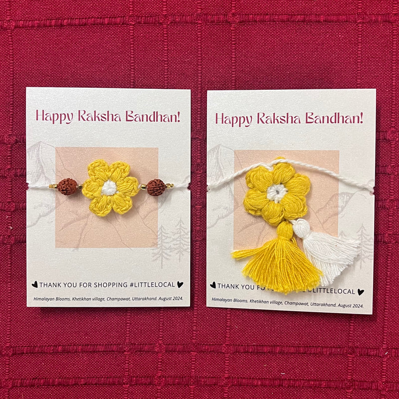 Crochet Flower Rakhi & Lumba