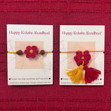 Crochet Flower Rakhi & Lumba