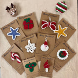 Handmade Crochet Christmas Ornaments - Xmas Essentials (Pack of 6 or 12)