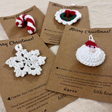 Handmade Crochet Christmas Ornaments - Xmas Essentials (Pack of 6 or 12)