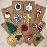 Handmade Crochet Christmas Ornaments - Santa, Surprise Me! (Pack of 10)