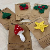 Handmade Crochet Christmas Ornaments - Santa, Surprise Me! (Pack of 10)